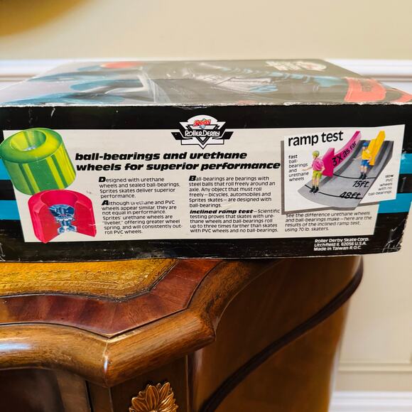 Vintage Kids Sprites Roller Derby 409 Quad Roller Skates Boys Size 5 with box - Picture 7 of 8